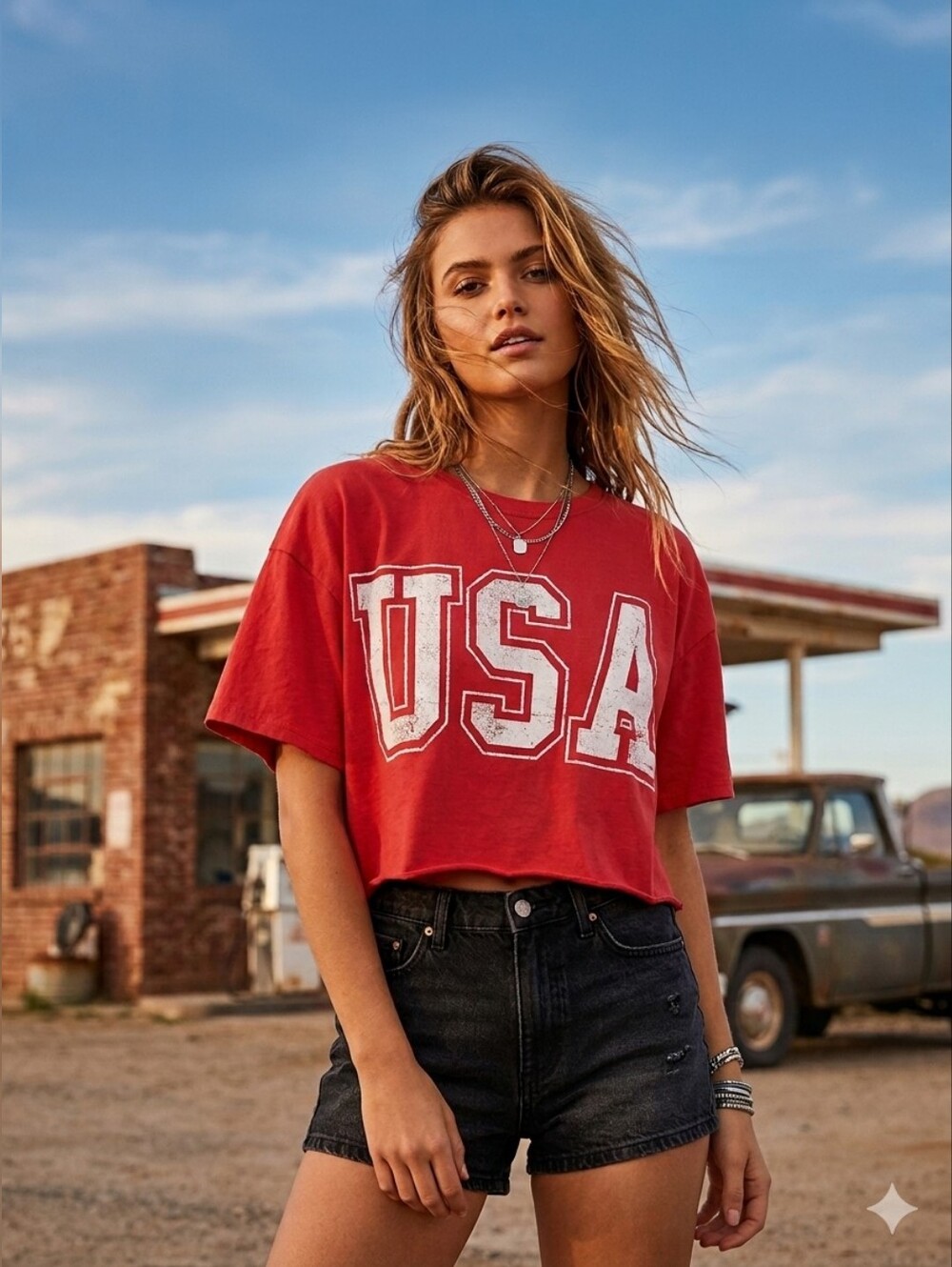 Grayson Threads Red Graphic Tee with White Label Print